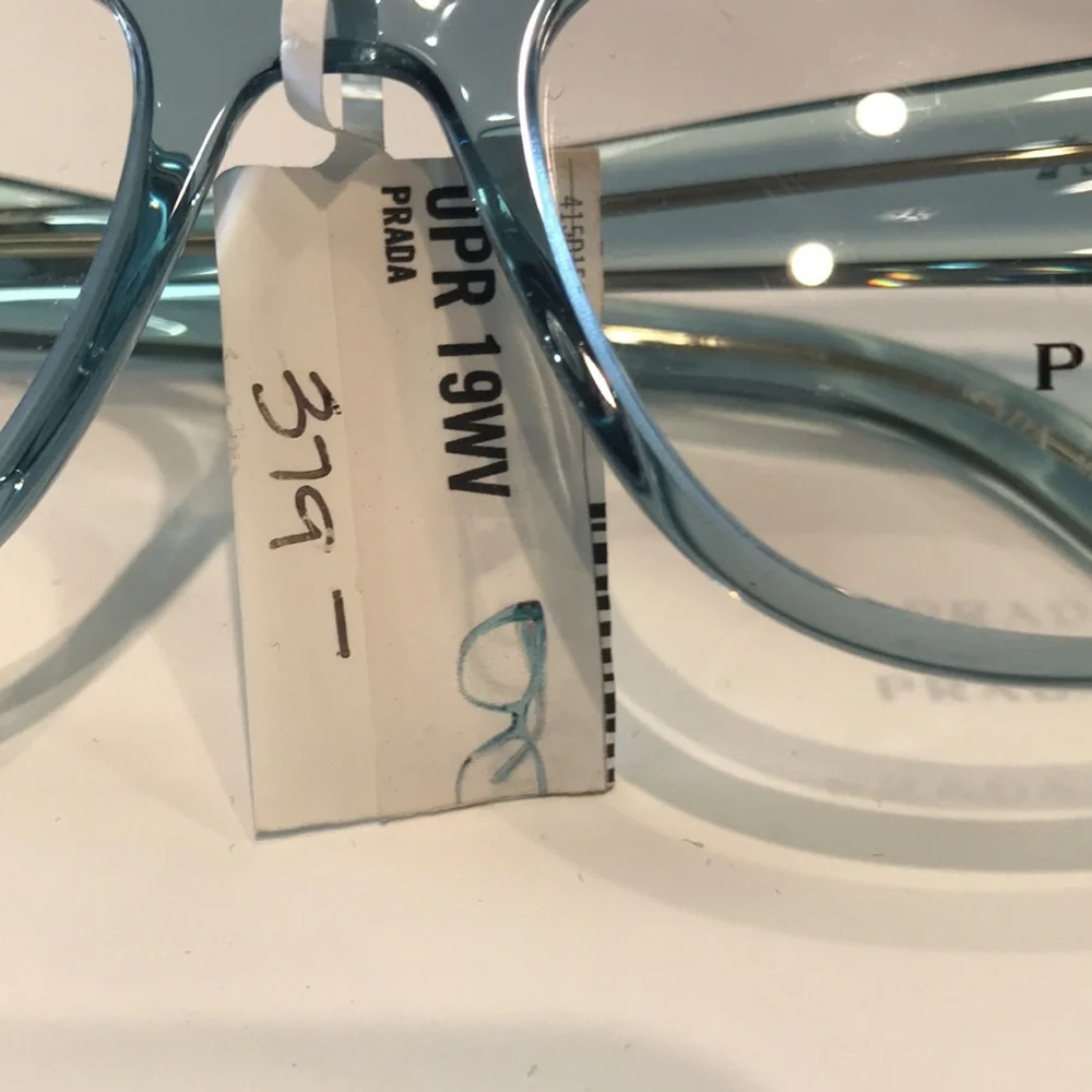 Prada 19WV Blue Women's Eyeglasses New never worn - Picture 8 of 9